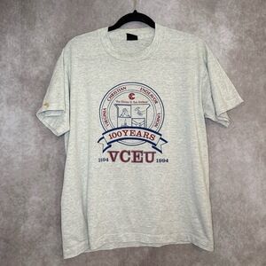 Vintage 1994 Single Stitch VCEU Virginia Christian Endeavor Union 100 Yr Size L‎